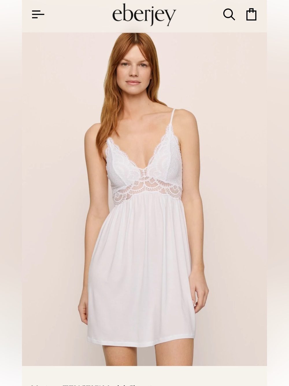 NWT Eberjey Mariana Chemise
